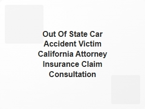 California Car Accident Insurance Claim Assistance